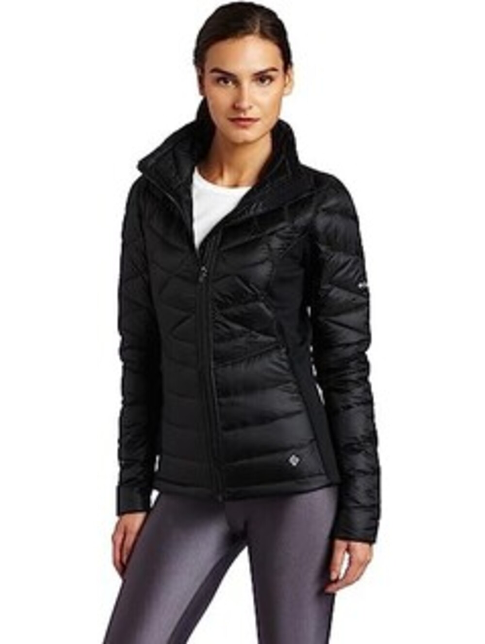 Columbia Womens XL 700 Fill Omni Heat Reach The Peak Down Hybrid Puffer Jacket